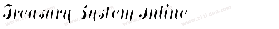 Treasury System Inline字体转换